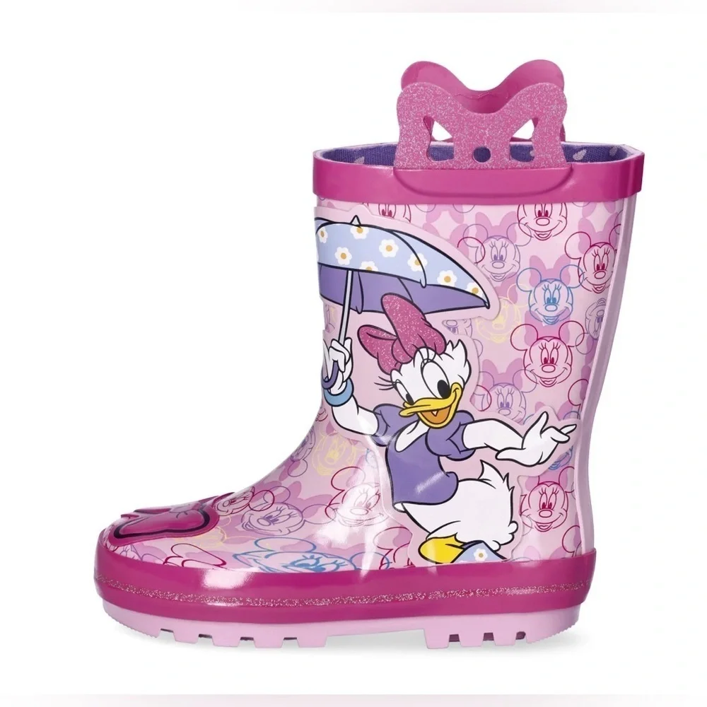 Minnie Mouse Toddler Girls Rain Boots, Sizes 5/6 NEW